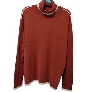 DG2 by Diane Gilman: Turtleneck Sweater, Size 3X, Clay Rust